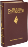 Bíblia de Estudo Pentecostal - RC - CPAD - Vinho - Média