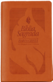 Bíblia Sagrada com Zíper - Hp. Cristã - RC - CPAD - Caramelo