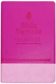 Bíblia Sagrada - Harpa Cristã - RC - CPAD - Rosa/Pink